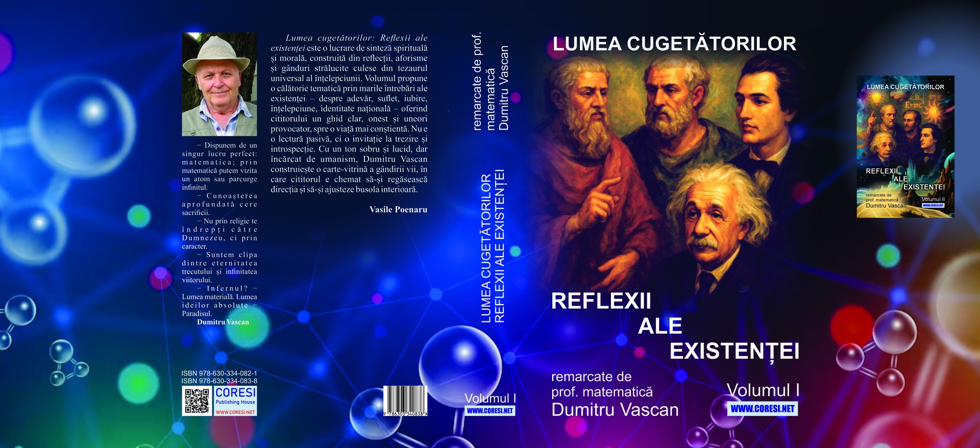 Lumea cugetătorilor. Reflexii ale existenței remarcate de prof. matematică Dumitru Vascan. Vol. l - Image 3