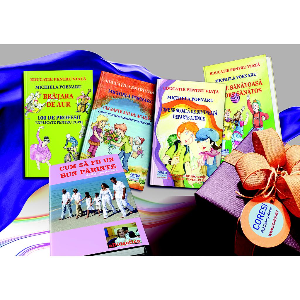 Educație pentru viață. 4 cărți fundamentale pentru copii + 1 carte cadou pentru părinți. Pachetul cu Coresi Publishing